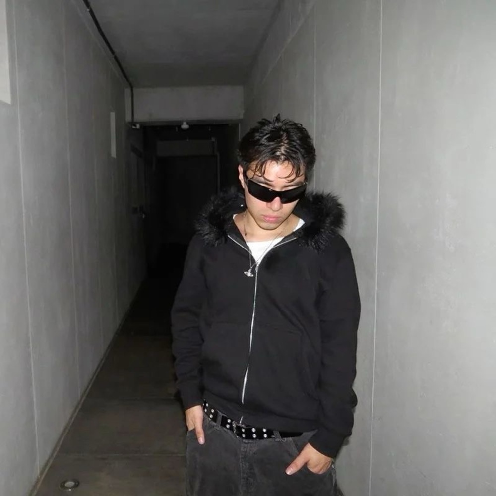 Y2K NIGHTCARE** 🕷️🐜Opium fur hood, zip up.